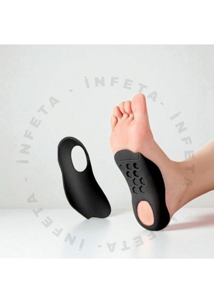 Içe Basma ve Düz Taban Önleyici-Düzeltici Ortopedik Tabanlık Ayakkabı Tabanlık Topuk Yastığı fırsatları