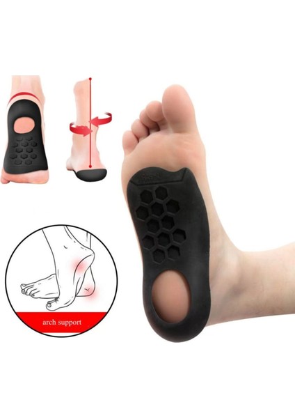 Içe Basma ve Düz Taban Önleyici-Düzeltici Ortopedik Tabanlık Ayakkabı Tabanlık Topuk Yastığı