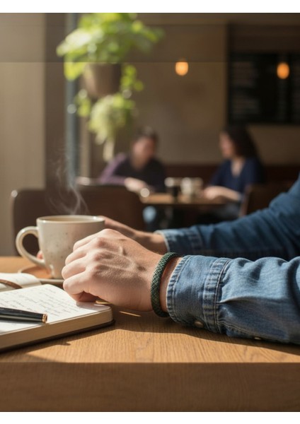 Yeşil Deri Bileklik, Mıknatıs Kapama, 3 Beden Seçeneği, Modern Tasarım fiyatları