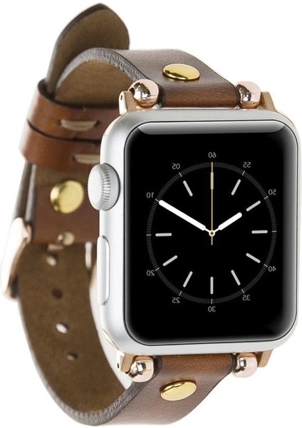 Apple Watch Uyumlu Deri Kordon 42-44-45MM Ferro Gt RST2E