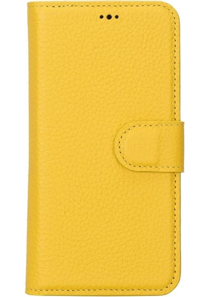 Apple iPhone 14 Uyumlu Deri Cüzdanlı Kılıf Mwwn FL12 Sarı fırsatları