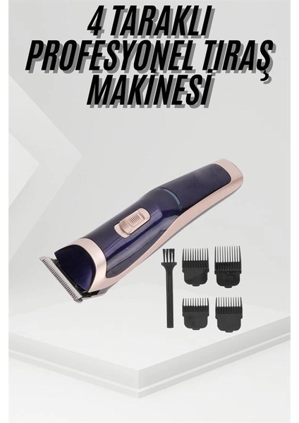 Tıraş Makinesi 4 Başlıklı Paslanmaz Çelik Bıçaklı Tüm Saç Tiplerine Uygun modelleri