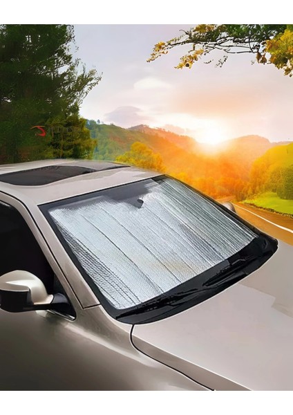 Araç Ön Cam Güneşlik Katlanabilir Uv Koruma Ford Focus Renault Megane Skoda Superb Honda Civic