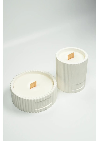 Lumi Wave – %100 Soya Wax Vegan Beton Mum (Yalın Dalga) modelleri