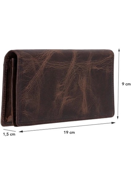 Aura Hakiki Deri, El Yapımı, Telefon Bölmeli, Kadın Cüzdanı, Koyu Kahve fiyatları