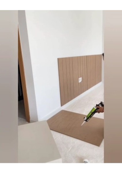 Dekoratif, Duvar Çıtası, Ahşap Duvar Paneli, Boyanabilir, 4mm Ham Mdf, 3 Adet, 3'lü Paket 36*103 cm modelleri