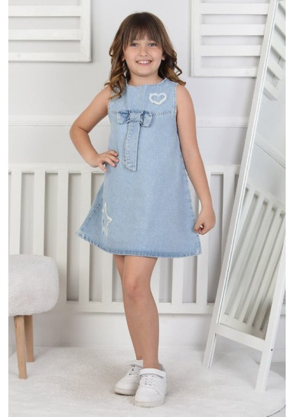 Kız Çocuk Kot Jile Elbise fiyatları