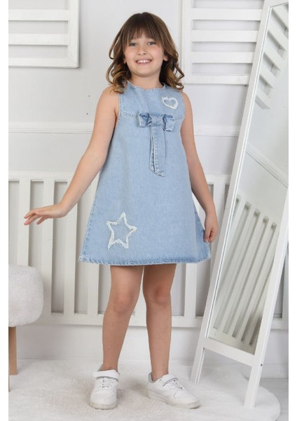 Kız Çocuk Kot Jile Elbise fırsatları