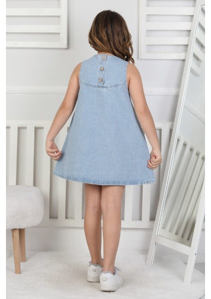 Kız Çocuk Kot Jile Elbise indirimleri