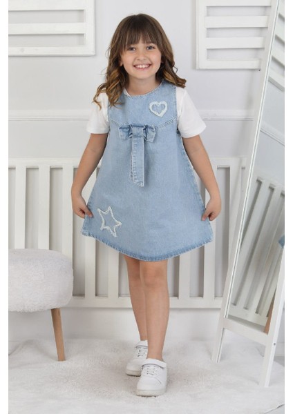 Kız Çocuk Kot Jile Elbise