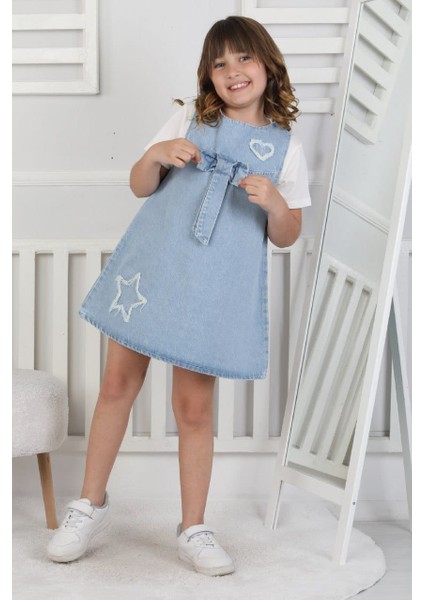 Kız Çocuk Kot Jile Elbise
