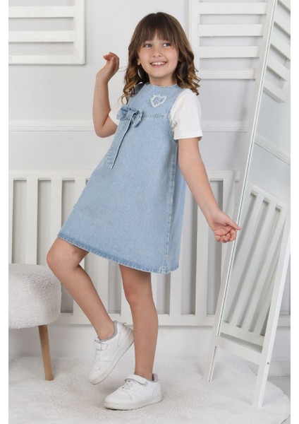 Kız Çocuk Kot Jile Elbise