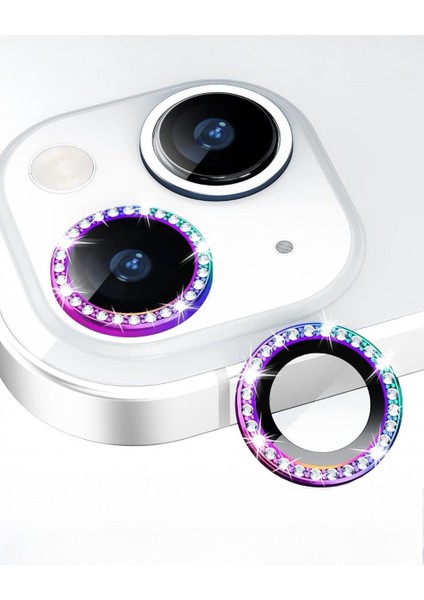Iphone Uyumlu Parlak Taşlı Kamera Lens Koruyucu