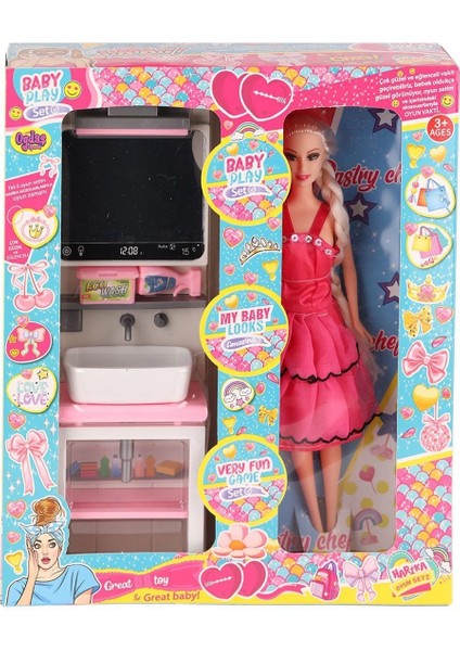 OYD-02390 Bebek ve Aynalı Lavabo Oyun Seti -Oydaş Oyuncak fiyatları