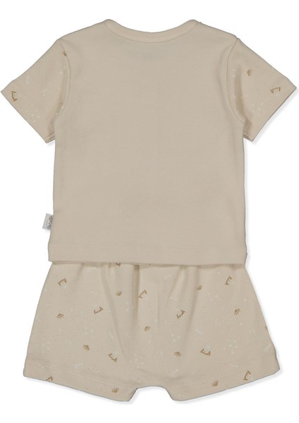 Interlok Şortlu Pijama Takımı 2li (Dream Bıg) Bej fiyatları