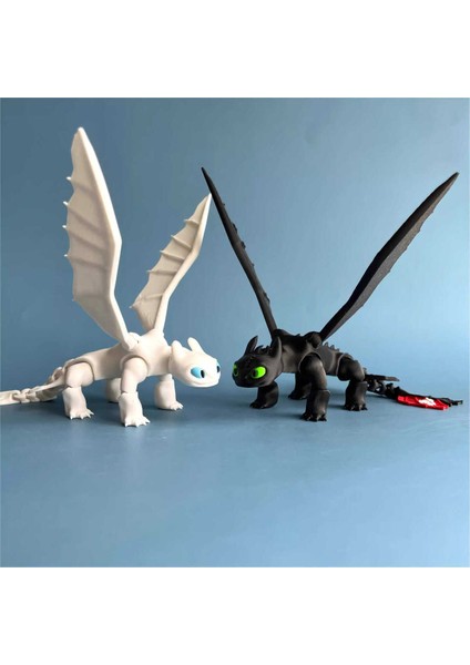 Ejderhanı Nasıl Eğitirsin Dişsiz Gecenin Öfkesi ve Işığın Öfkesi 2’li Set Figür 16 cm