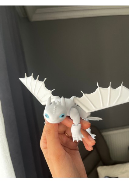 Dişsiz Gecenin Öfkesi & Işığın Öfkesi Ejderhanı Nasıl Eğitirsin 20 cm Hareketli Figür 1 Adet Beyaz fiyatları