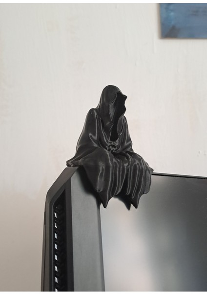3D Masa - Kitaplık - Gamer Dekorasyonu Ghost Azrail Kitaplık Figürü modelleri