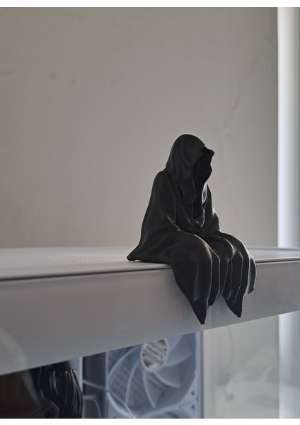 3D Masa - Kitaplık - Gamer Dekorasyonu Ghost Azrail Kitaplık Figürü fırsatları