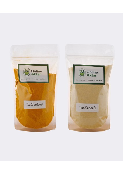 Zencefil Toz 200GR + Zerdeçal Toz 200G