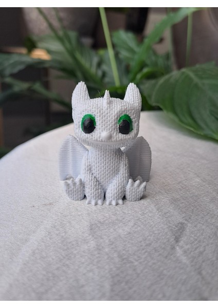 Ejderhanı Nasıl Egitirsin 3D Dişsiz - Işığın Öfkesi Figür /araba Figürü /torpido Aksesuarı