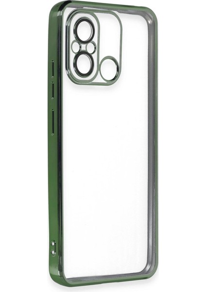 Xiaomi Redmi 12C Kılıf Razer Lensli Silikon - Yeşil modelleri