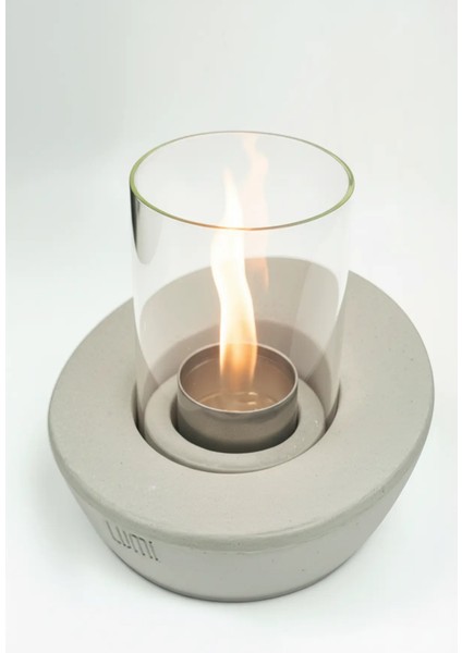 Lumi Solaris No:2– Masaüstü Bacasız Beton Şömine (Camlı) + 1 L Bioethanol Hediye indirimleri