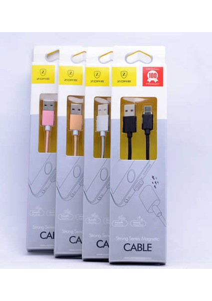 Siyah Metal Manyetic Uçlu Lightning USB Kablo fırsatları