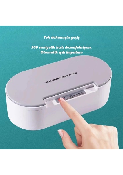 Akıllı Uv Dezenfeksiyon Kutusu Telefon Aksesuar Maske Takı Sterilizasyon Cihazı fırsatları