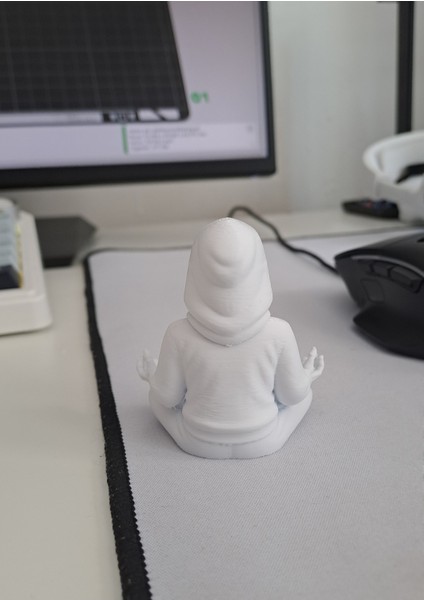3D Meditasyon Yapan Iskelet Figürü Dekoratif Figür modelleri