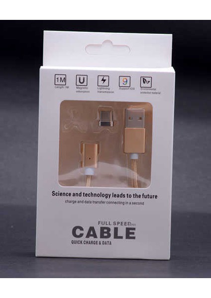 Rose Gold Type-C Mıknatıslı USB Kablo modelleri
