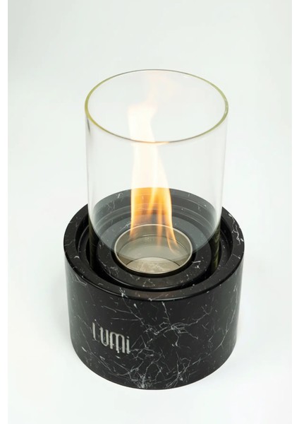Lumi Vega No:1 – Masaüstü Bacasız Beton Şömine (Camlı) + 1 L Bioethanol Hediye fırsatları