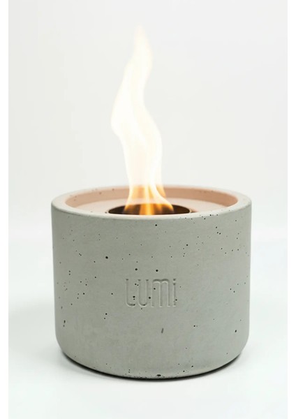 Lumi Inferno – Masaüstü Bacasız Beton Şömine + 1 L Bioethanol Hediye fırsatları
