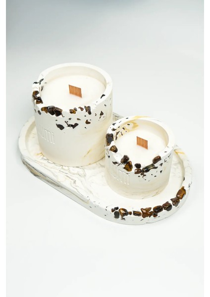 Lumi Tiger – %100 Soya Wax Vegan Beton Mum (Kaplan Gözü) fiyatları