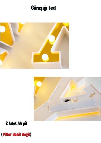 Dekoratif LED Işıklı 3D A Harfi Büyük Boy Organizasyon Doğum Günü Kutlama fırsatları