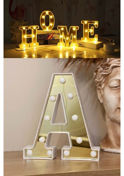Dekoratif LED Işıklı 3D A Harfi Büyük Boy Organizasyon Doğum Günü Kutlama indirimleri