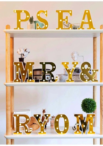 Dekoratif LED Işıklı 3D A Harfi Büyük Boy Organizasyon Doğum Günü Kutlama