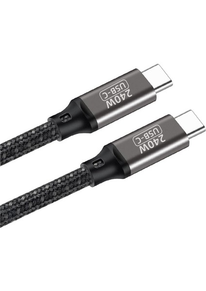 Siyah QG02 Type-C To Type-C Pd3.1 Data Kablosu 240W 480MBPS 0.5 Metre fırsatları