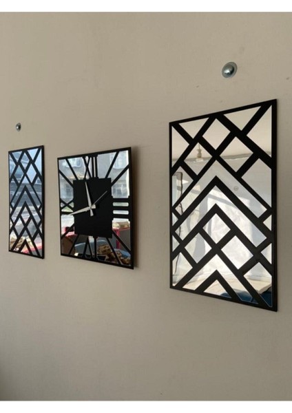 Özel Seri Aynalı Saat ve Tablo Seti A101