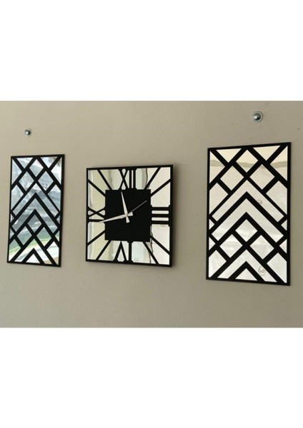 Özel Seri Aynalı Saat ve Tablo Seti A101 modelleri