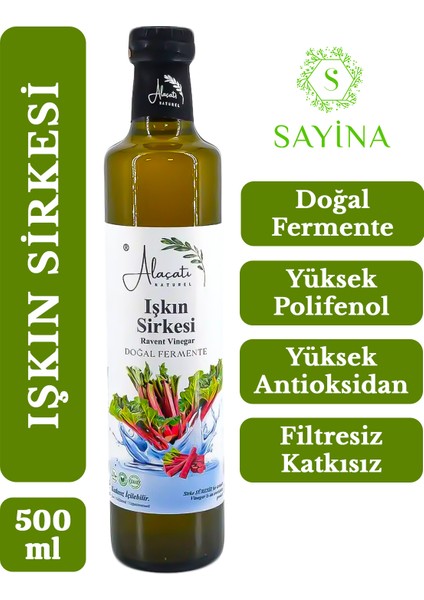 Işkın Sirkesi Yüksek Polifenol ve Antioksidan Doğal Fermantasyon - Ravent Vinegar 500 ml