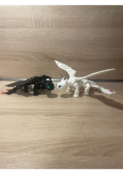 Ejderhanı Nasıl Eğitirsin? Gecenin ve Işığın Öfkesi 14CM Çiftli Paket Fanart