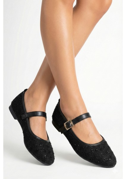 Tüvit Kumaş Mary Jane Babet Şık Tokalı Ortopedik Taban Günlük Ayakkabı modelleri