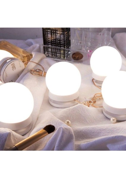 10'lu Renkli LED Makyaj Lambası Seti, Aydınlatma ve Dekorasyon Için Uygun modelleri