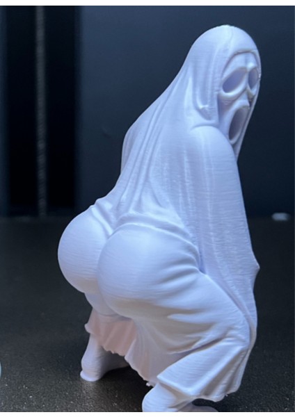 3D Masa - Kitaplık - Gamer Dekorasyonu Ghost Azrail Kitaplık Figürü 9 cm modelleri