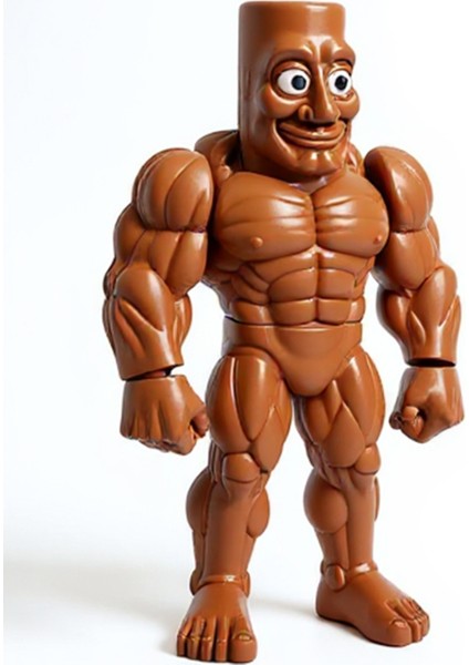 Kaslı Eklemleri Hareketli Tung Tung Tung Sahur Brainrot 15 cm Karakter Figür Oyuncak modelleri