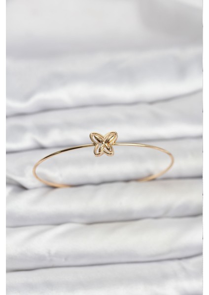Kelebek Model Gold Renk Bileklik