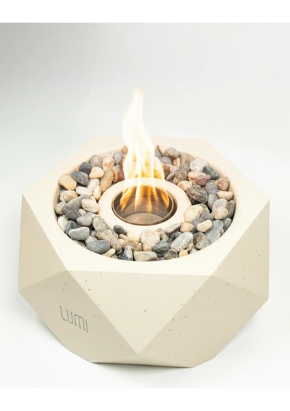 Lumi Ignis – Masaüstü Bacasız Beton Şömine + 1 L Bioethanol Hediye fiyatları