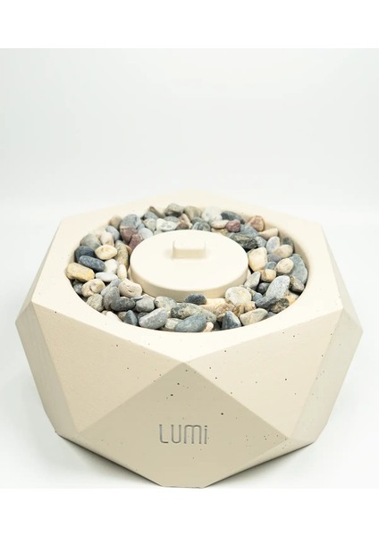Lumi Ignis – Masaüstü Bacasız Beton Şömine + 1 L Bioethanol Hediye indirimleri