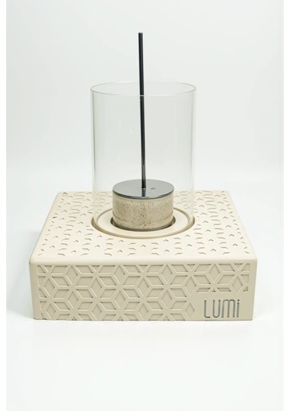 Lumi Nova No:1 – Masaüstü Bacasız Beton Şömine (Camlı) + 1 L Bioethanol Hediye fiyatları